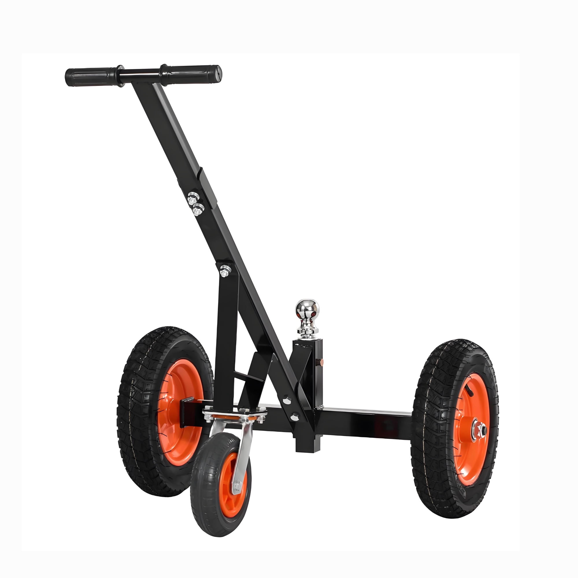 Trailer Dolly 1000 lbs Tongue Weight Capacity, Carbon Steel Trailer Mover with 2" Ball & 14" Pneumatic Tires, Portable Tow Dolly for RV