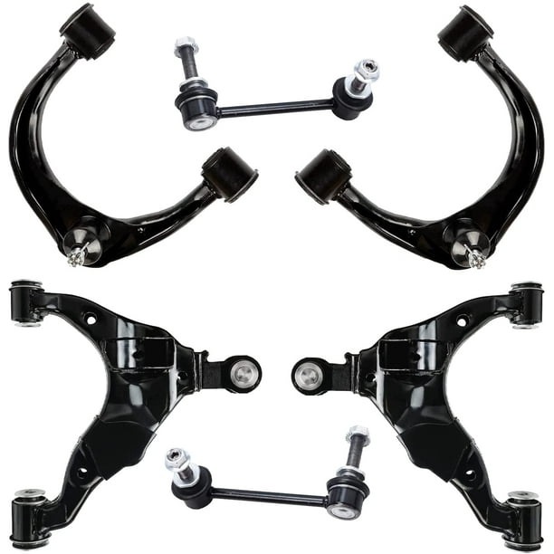 Detroit Axle 6pc Front Upper Lower Control Arms Sway Bars Replacement