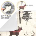 thumbnail image 2 of Yayeee Dish Drying Mat for Kitchen Counter 16"x18" Microfiber Absorbent Pad, Plaid Deer, 2 of 7