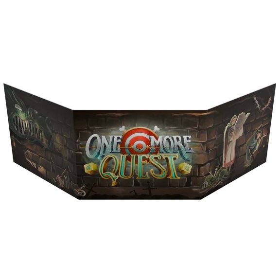 Modiphius Entertainment: One More Quest: SDM Screen -Tri-Fold Game Master Screen, Information, Comedy Dungeon Crawling Tabletop Role Playing Accessory