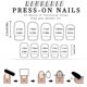 thumbnail image 3 of 24pcs Press on Nail Valentine's Day Silver Glittering Heart Artificial Nail Manicure for Parties and Romance Dates, 3 of 4
