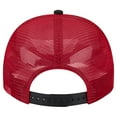 thumbnail image 4 of Men's New Era Cream/Red Cincinnati Reds Banner A-Frame 9FIFTY Trucker Snapback Hat, 4 of 5