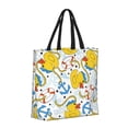 thumbnail image 2 of Naloa Ducks and Anchors Tote Bag for Women, Foldable Tote Bag With Zipper, Large Shoulder Bag, Top Handle Handbag for Travel, Work, Shopping, 2 of 9