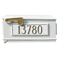 thumbnail image 2 of Lewiston  Mailbox with 3 Cast Aluminum Address Plates - White, 2 of 4