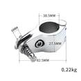 thumbnail image 2 of 2 Pcs Bateau Bimini Raccord Supérieur Mâchoire Articulée Glissière Rail Marin Matériel 32mm, 2 of 9