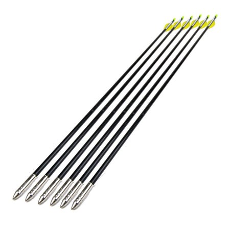 Archery Arrow Nocks Fletched Arrows Fiberglass for Hunting Target Practice Shaft Glass