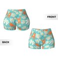 thumbnail image 5 of Picia Cute Sloth on Floral Tree Printed Workout Shorts for Women Seamless Scrunch Butt Lifting High Waisted Yoga Gym Booty Running Moisture-wicking Short Pants-Medium, 5 of 9