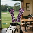 thumbnail image 4 of Yuyamidu Hippie Skull Golf Club Head Covers Driver Headcover Hybrid Headcover Fairway Wood Head Covers Fashion Golf Headcovers PU Leather for Golf Clubs, 4 of 8