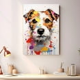 thumbnail image 2 of Russell Terrier Dog Cat Portrait Watercolor Painting Custom Canvas/Framed Canvas Prints - Wall Art for Home Decoration, Memorial Gift for Pet Lovers Dog Moms, home decor living room, 2 of 4