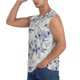 thumbnail image 3 of Balery Indigo Tie Dye Camisetas sin mangas para hombre, absorbe la humedad y protege contra el mal olor.-Medium, 3 of 7