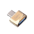 thumbnail image 4 of Nueva llegada Mini alta velocidad de transmisión USB 3.1 Teléfono Cámara TF Lector de tarjetas de memoria Adaptador OTG Puerto tipo c Estaciones de acoplamiento para portátiles Dorado con cadena, 4 of 6