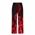 thumbnail image 5 of YLSDY Mens Pajama Pants Soft Comfy Pajama Bottom with Pockets Red Flame Sleep Pant Mens Drawstring Lounge Pant Hot Pink L, 5 of 5