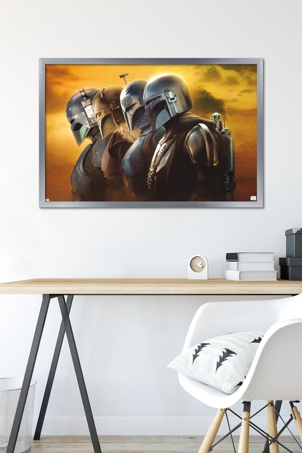 Star Wars: The Mandalorian Season 3 - Helmets Wall Poster, 22.375" x 34" Framed