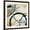 Brown Frame, variant on Art.com Gold and Black Rings II Art Print by Tom Reeves, 16" x 16"