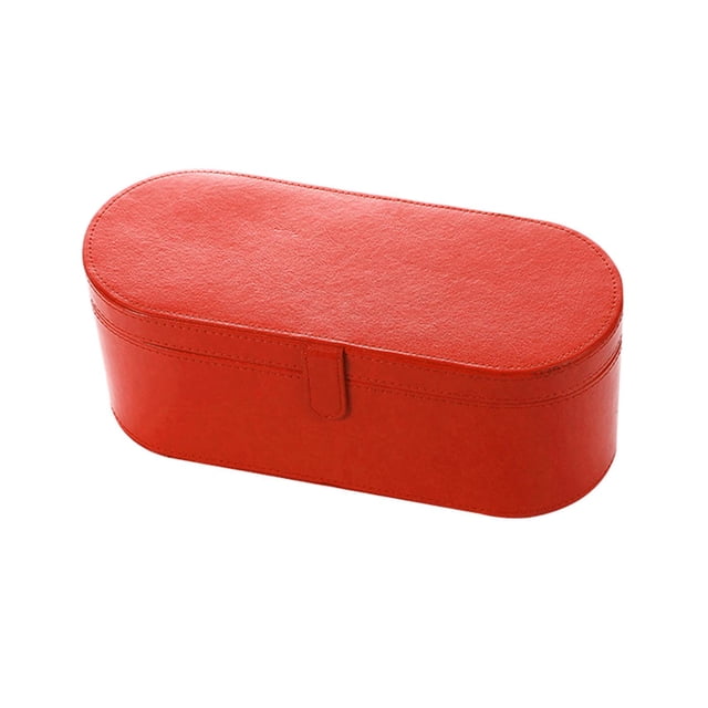 Bolsa de almacenamiento de viaje para secador de pelo, antiarañazos, a prueba de golpes, transporte de viaje rojo