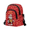 thumbnail image 2 of CHAQLIN Christmas Small Crossbody Wallet Featuring Santa Claus Pattern, Polyester Zipper Closure Sling Bag for Women Dating Hiking Daily Use, 2 of 8