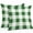 White Dark Green, variant on Green White Buffalo Check Throw Pillow Covers 18x18 Inch Set of 2, Farmhouse Plaid Modern Geometric Waterproof Outdoor Pillow Covers, Decorative Cushion Pillowcases for Couch, Sofa, Bed, Patio