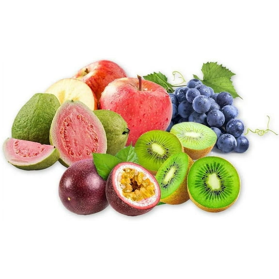 Heirloom Fruit Seeds - 5 Variety Individual Packs - Grape, Apple, Kiwi, Guava, Passion Fruit Seeds for Planting (10 Seeds of Each Fruit)  - Home Garden Bonsai Fruit