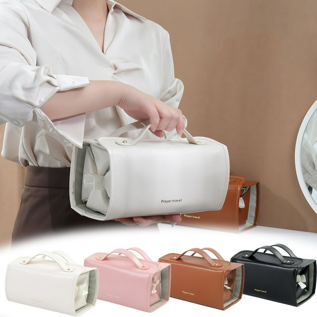 Sentmoon Trousse de Toilette de Voyage Trousse Cosmétique Trousse de Maquillage Pliable Détachable Portable Grande Capacité Rangement de Voyage Rangement