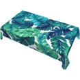 thumbnail image 4 of Tropical Palm Leaves Rectangle Tablecloths Table Table Cover Home Tablecloth for Kitchen Dining Party 60 X 84 Inch, 4 of 6