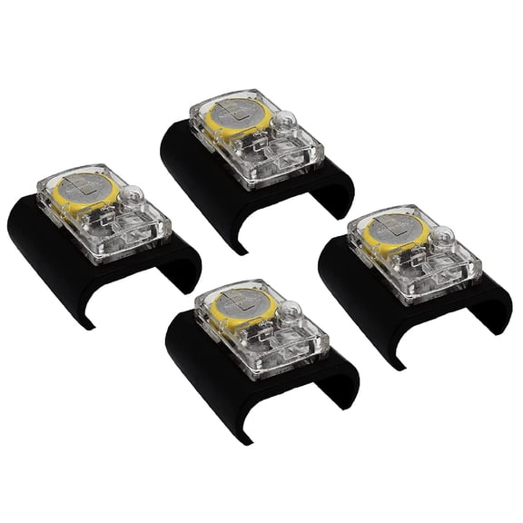 Marine City Blue LED Underwater Boat Lights for Marine Ladder Steps, Fits Standard 1-1/2 Inch Steps, Waterproof Marine Lighting, Pack of 4