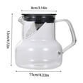 thumbnail image 3 of Miogawg Glass Pitcher, With Lid And Spout, Glass Carafe For Hot/Cold Water With Handle, Iced Tea Pitchers Beverage Pitchers For Fridge Coffee, Juice And Homemade, 3 of 6