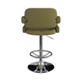 thumbnail image 3 of CorLiving Adjustable Tufted Fabric Barstool with Armrests, 3 of 8