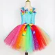thumbnail image 5 of Disfraz de hada para niñas, vestido de tutú con purpurina y arcoíris con alas de mariposa, para fiestas de cumpleaños de Halloween y princesas, 5 of 5