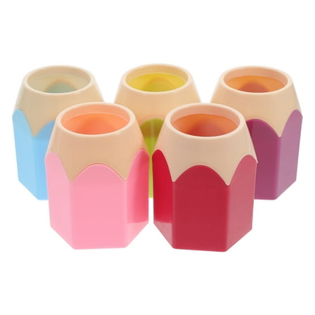 5Pcs Desktop Pencil Organizer Pencil Dispenser for Classroom Crayon Holders Crayon Containers