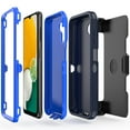 thumbnail image 6 of TASHHAR Samsung Galaxy A04S Case/A13 5G Case with Belt Clip Holster+Screen Protector Military Grade Heavy Duty Protection 3 in 1 Shockproof Armor Rugged for Galaxy A04S/A13 5G Phone - Dark Blue+Blue, 6 of 10