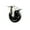 Swivel - Total Lock Brake - Black, variant on 4 Inch 316SS Soft Rubber Swivel Top Plate Caster Set Total Lock Brake SCC