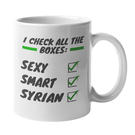 

Smart Syrian Syria Themed Coffee & Tea Gift Mug (11oz)