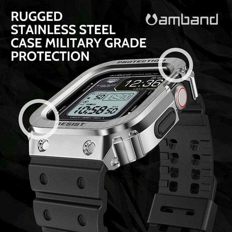 Tactical Apple Watch Band, Rugged iWatch Case