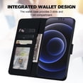 thumbnail image 4 of Compatible avec iPhone 13 Pro Max Étui Portefeuille Motif Animaux Mignons avec Fentes pour Cartes Couverture Rabattable, 4 of 5