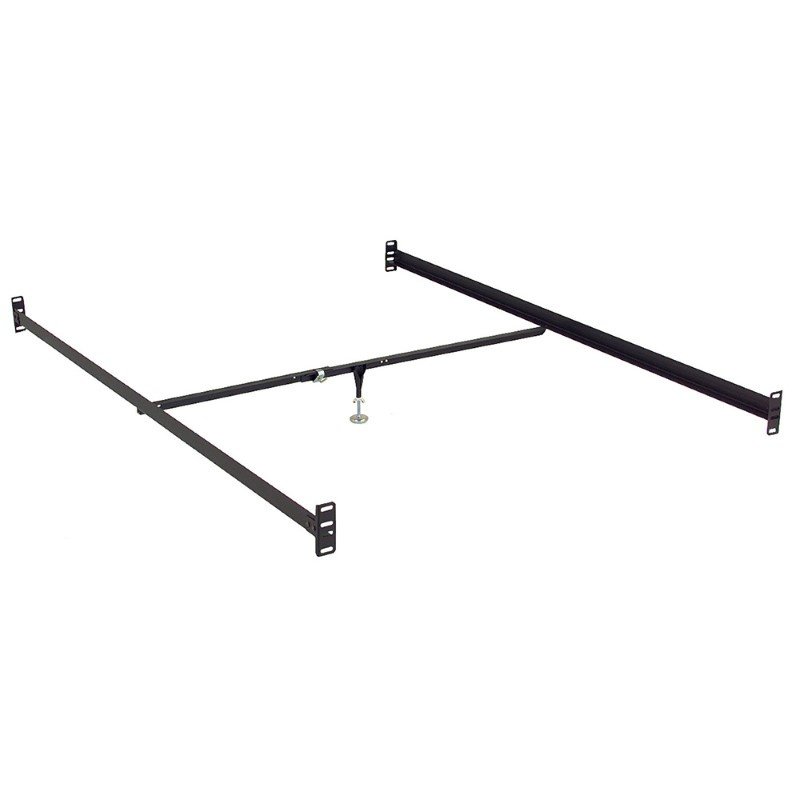 Fashion Bed Group 81Inch 811B Black Bed Frame Side Rails with BoltOn