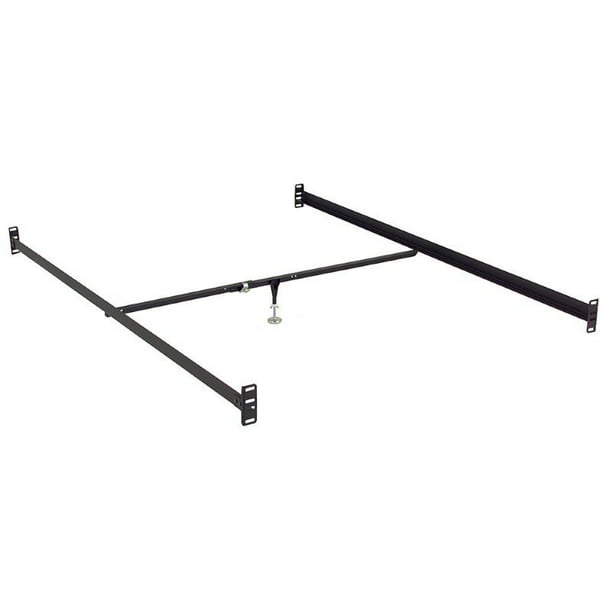 Fashion Bed Group 81Inch 811B Black Bed Frame Side Rails with BoltOn
