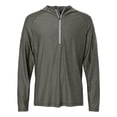 thumbnail image 4 of HUK H1200668 Men's Atoll Half-Zip Hooded Pullover-Moss-3XL, 4 of 6
