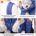 thumbnail image 5 of Large Bearing Capacity(within 10kg) Pet Carrier Bag,Adjustable Comfortable Pet backpack (Blue), 5 of 5