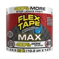thumbnail image 1 of Flex Tape , MAX, Ruban Imperméable Caoutchouté Épais et Flexible Original - Scelle et Répare les Fuites, Fonctionne sous l'Eau, Intérieur Extérieur - Réparation de Toit de Maison VR et de Piscine, Blanc, 4, 1 of 6