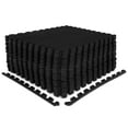 thumbnail image 1 of Costway 24 Tiles 1/2" Puzzle Floor Exercise Mat Interlocking Anti-slip EVA Foam Black, 1 of 9