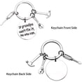 thumbnail image 6 of Grandpa Keychain Granddad Gifts From Grandson Granddaughter Christmas Gift Keyring Father's Day Gift For Grandpa (If grandpa can't fix it, no one can), 6 of 7