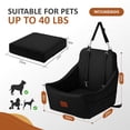 thumbnail image 2 of Asiento para perro para auto Wooaidagg, tamaño mediano, lavable, negro, 2 of 6