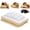 1*style White, variant on Pineapple Cloud Pillow, Soft Fluffy Bed Pillow for Sleeping Queen Size 48x74cm, Washable Breathable Fiber Fill for Back Side Stomach Sleepers (1*Style White)