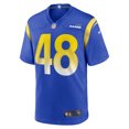 thumbnail image 2 of Men's Nike Omar Speights  Royal Los Angeles Rams Game Jersey, 2 of 6