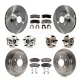thumbnail image 1 of Transit Auto Front Rear Hub Bearings Assembly Disc Brake Rotors and Semi-Metallic Pads Kit (10Pc) for Car Chevrolet Impala Monte Carlo Non-ABS - Left Right Side (Driver Passenger) KBB-115062, 1 of 11