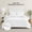 WHITE, variant on Mainstays King Comforter Set, Super Soft & Embroidered, 3-Piece, White
