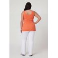 thumbnail image 4 of Women's Plus Size Compression Rib Seamless Notch Neck Tank Top, 4 of 4