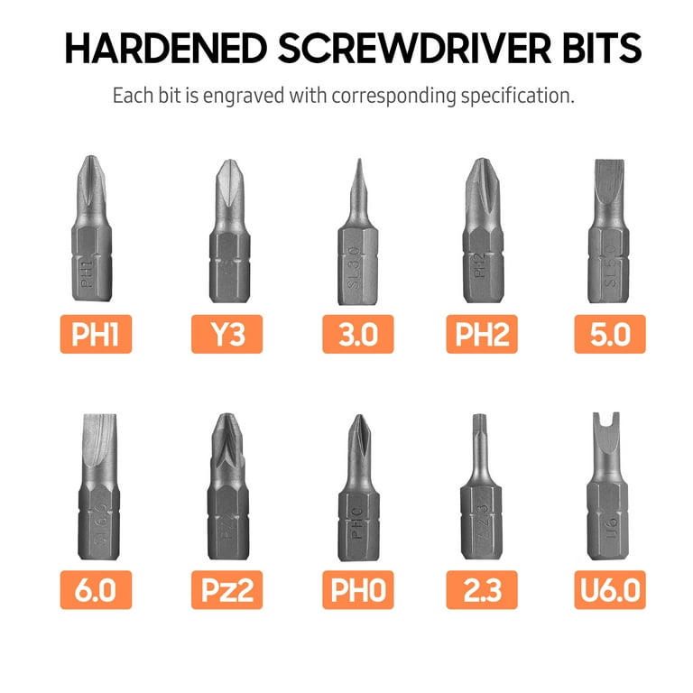 Two-way Ratchet Screwdriver 10-in-1 Multi-bit Ratchet Screw Drivers Set  6.23mm Adjustable Nut Driver Tool 