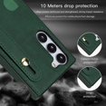 thumbnail image 5 of Case for Samsung Galaxy S23 with Card Slot Holder, Removable Adjustable Shoulder Strap Lanyard Crossbody Neck Purse Phone Case for Samsung Galaxy S23 KB Green, 5 of 15