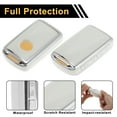 thumbnail image 4 of Funda de Llave de Auto de Silicona TPU Blanca con Borde Plateado para Mazda 2/3/5/6/7/8 M2 M3 M5 M6 M7 M8 CX3 CX4 CX5 CX7 CX84 Botones Control Remoto, 4 of 6